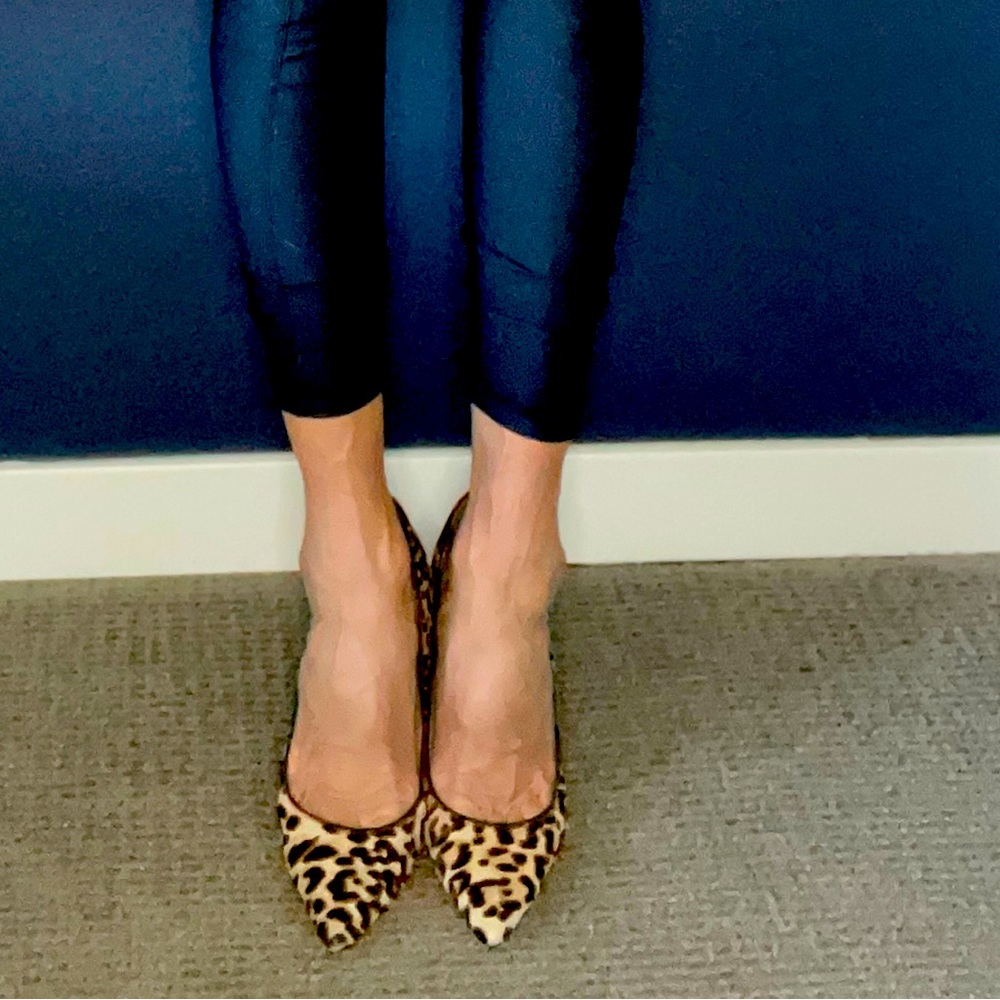 Leopard print heels